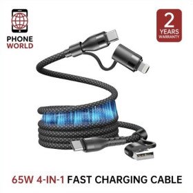 65W 4-in-1 Magnetic Fast Charging Cable | Phone World
