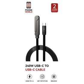 Phone World 240W USB-C Cable 1.5m | PD 3.1 Braided