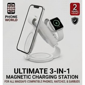 Phone World 3-in-1 Magnetic Wireless Charging Station